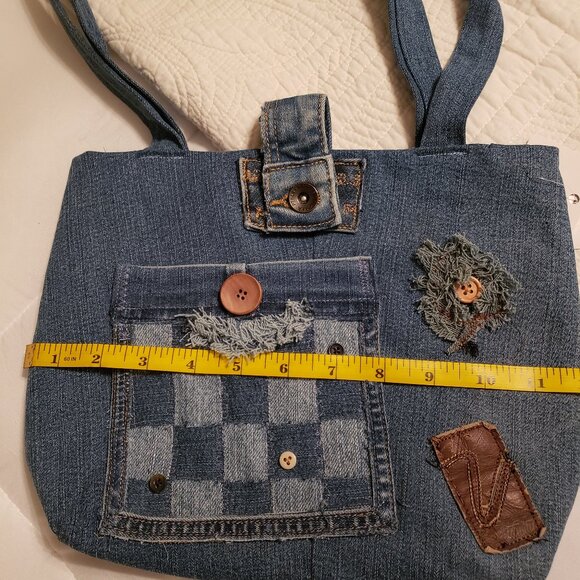 Designed/made by V.Daugherty Handbags - New handmade jean purse